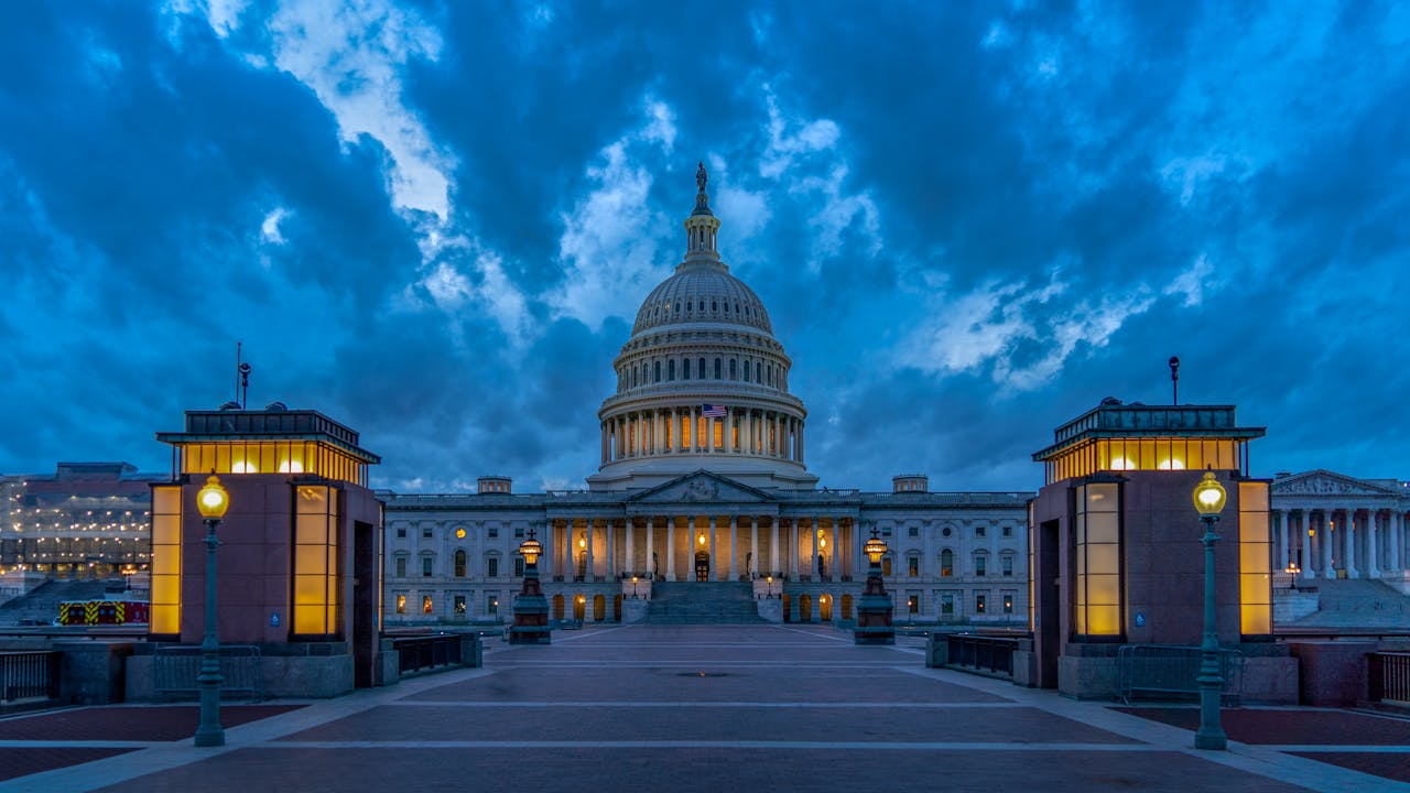The U.S. Capital at Night